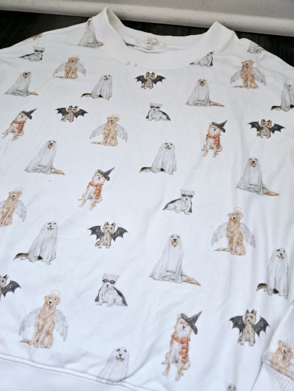 NWOT Z SUPPLY Hey Boo Dog Long Sleeve Pajama SET - Picture 3 of 7